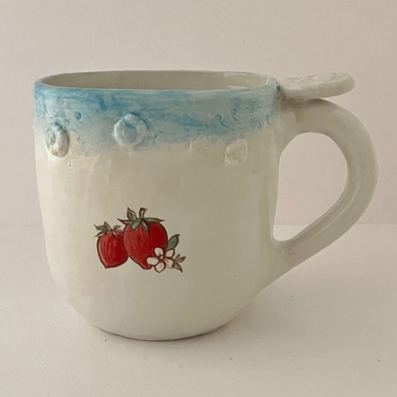 Folklorica Hand Painted Owl Tea Time Cup with Saucer by Artist Jean Cotton - Picture 12 of 15